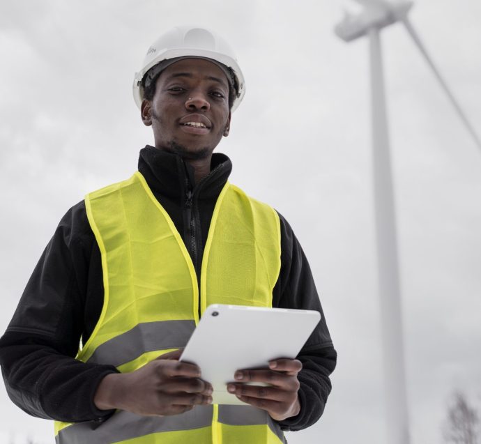 medium-shot-smiley-engineer-holding-tablet medium-shot-smiley-engineer-holding-tablet